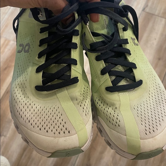 On Running Green and Blue Athletic Shoes with Modern Design - Picture 10 of 13